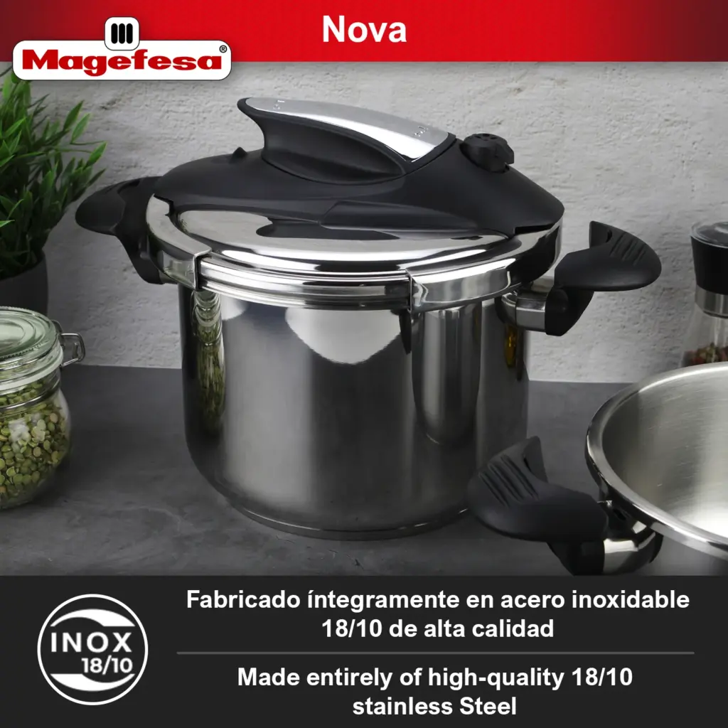 18/10 stainless steel - Magefesa Nova