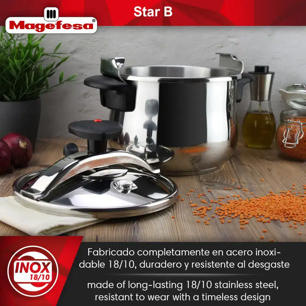 18/10 stainless steel - Magefesa Star Belly