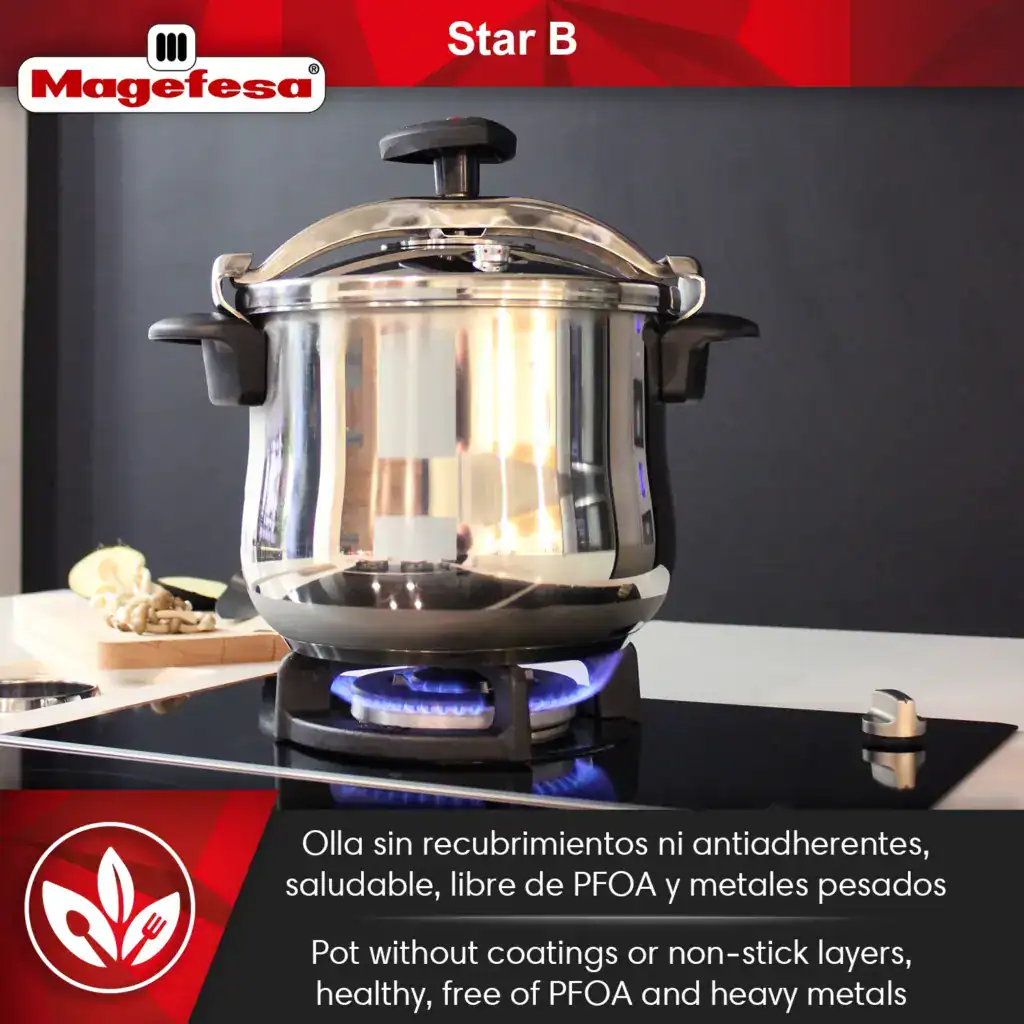 Free of PFOA and heavy metals - Magefesa Star Belly