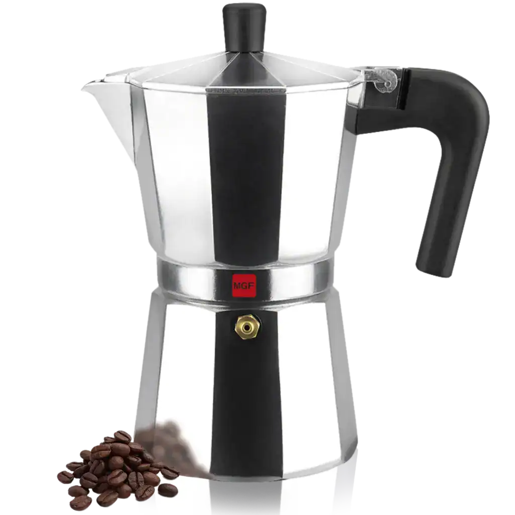Magefesa Kenia coffee maker with ergonomic handle – classic stovetop design