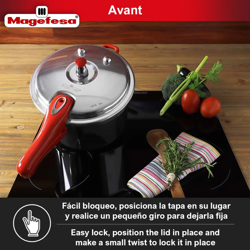 Easy pressure cooker block - Magefesa Avant Red