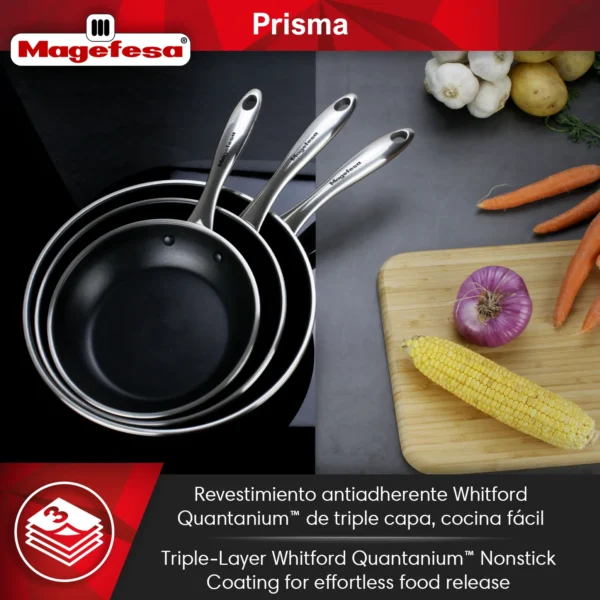 Prisma Skillet Set 18/10 Stainless Steel - Image 4