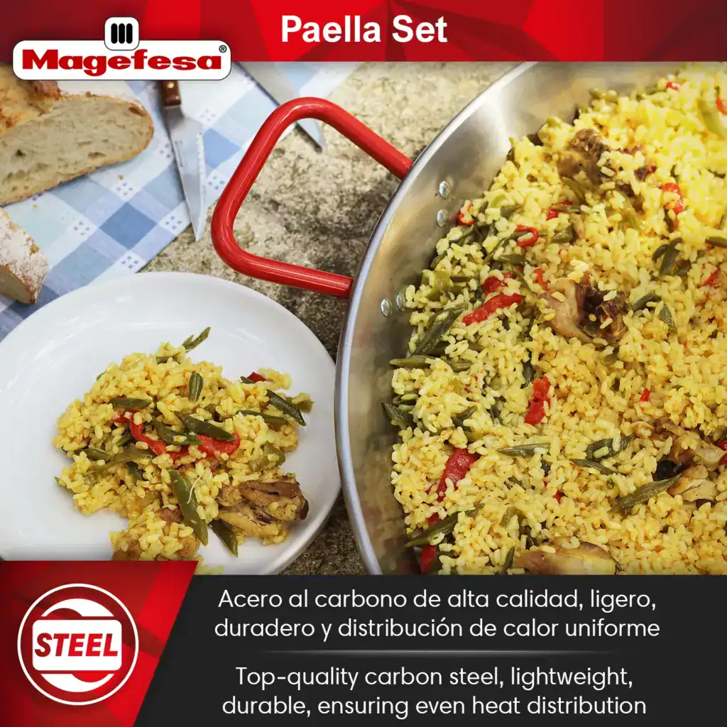 Carbon Steel - Magefesa Paella Set