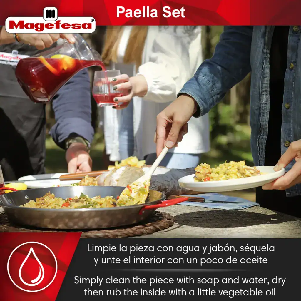 Easy to Clean - Magefesa Paella Set
